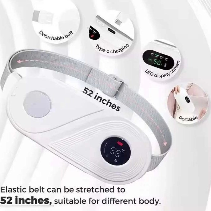 کمربند ماساژور و گرم کننده تسکین درد قاعدگی مدل Massage and heating belt to relieve menstrual pain برند اورجینال چین