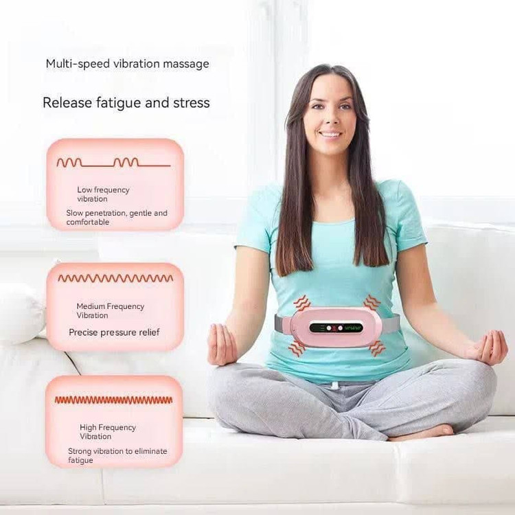 کمربند ماساژور حرارتی شکم قاعدگی تسکین درد اورجینال مدل Wearable heating pad برند چین