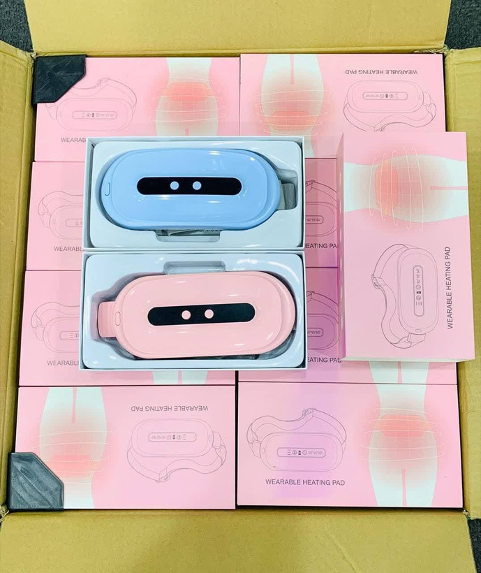 کمربند ماساژور حرارتی شکم قاعدگی تسکین درد اورجینال مدل Wearable heating pad برند چین