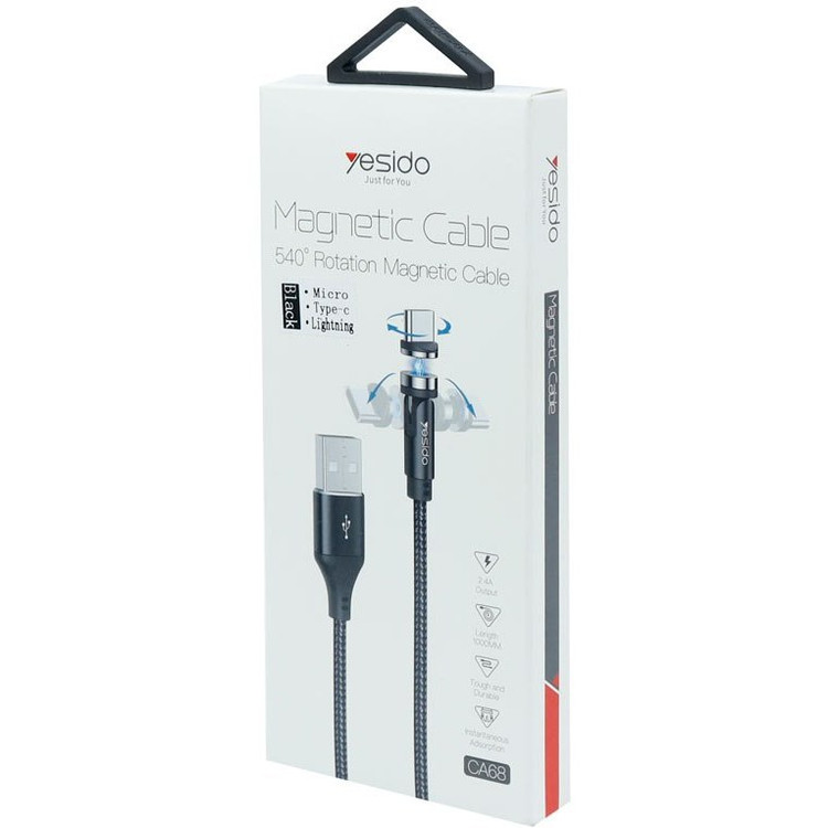 کابل مگنتی تایپ سی Yesido CA68 2.4A 1m