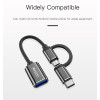 مبدل Type-C/MicroUSB به USB OTG یسیدو (Yesido) مدل GS02