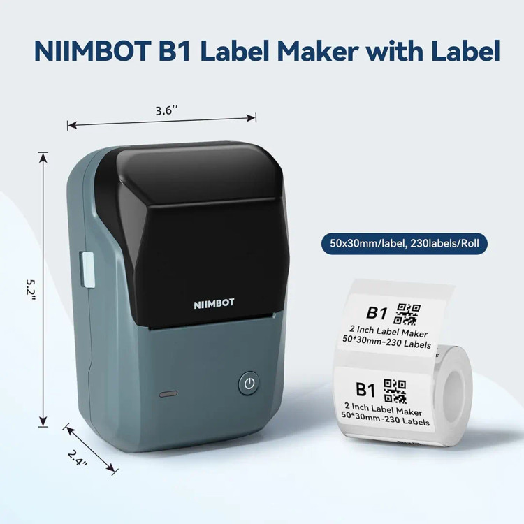 پرینتر شارژی لیبل زن برند NIIMBOT مدل B1