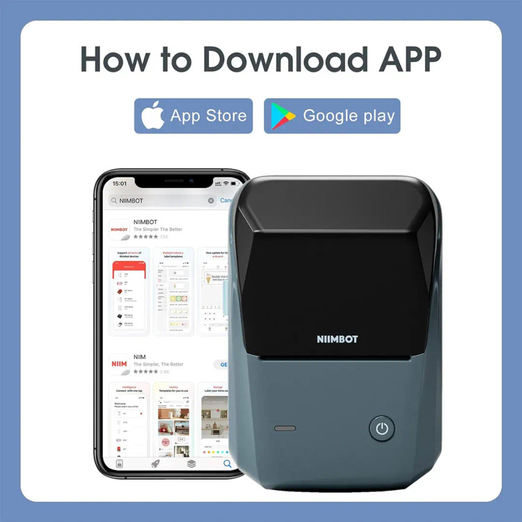 پرینتر شارژی لیبل زن برند NIIMBOT مدل B1