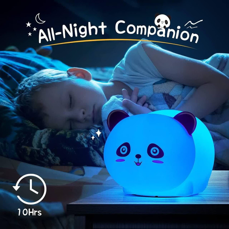 چراغ خواب سیلیکونی پاندا نشسته