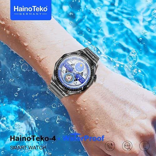ساعت هوشمند هاینوتکو مدل HainoTeko-4 ضدآب همراه با صفحه آمولد ا HainoTeko- 4 GT4 (با ضمانت اصل بودن کالا)