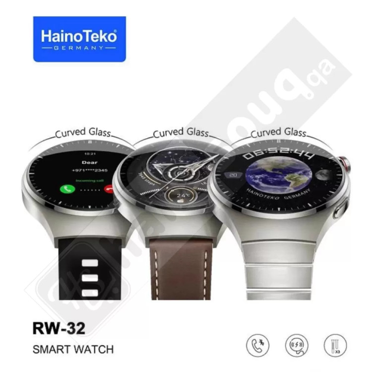 ساعت هوشمند مدل RW32 همراه با صفحه آمولد AMOLED برند HainoTeko (با ضمانت اصل بودن کالا)