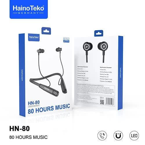 هندزفری گردنی بلوتوثی مدل HN-80 برند HAINOTEKO (با ضمانت اصل بودن کالا)