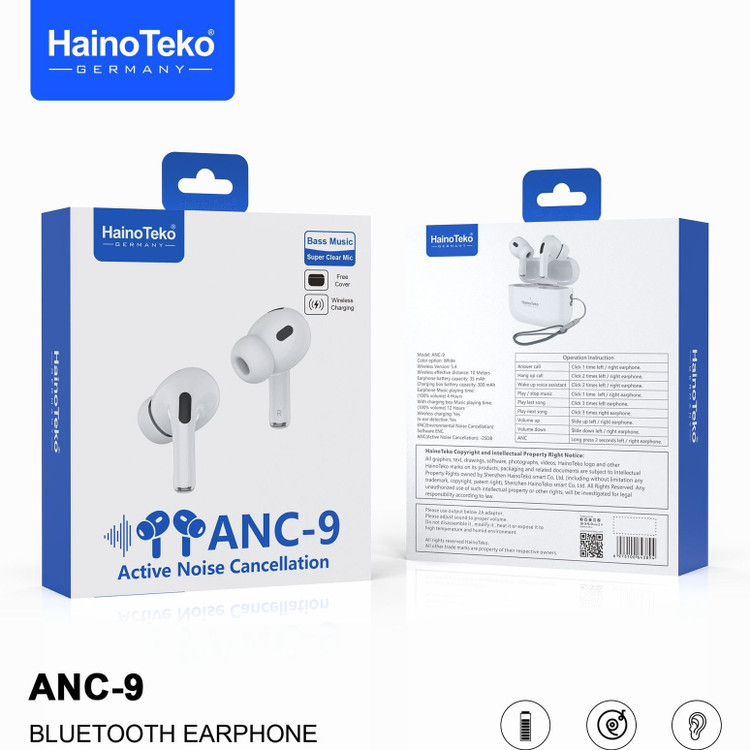 ایرپاد بی سیم مدل ANC-9 برند HainoTeko