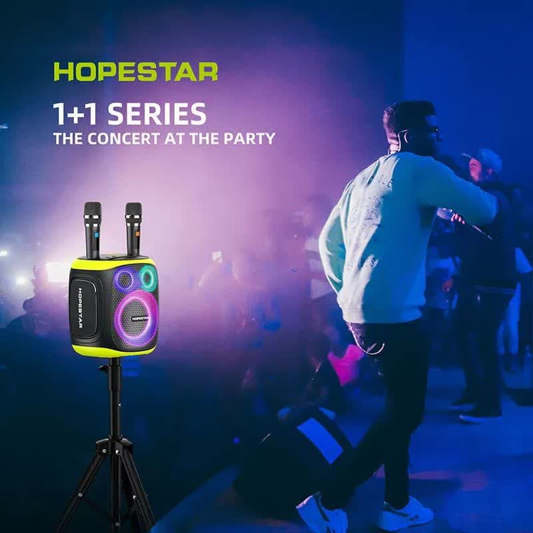 اسپیکر بلوتوثی میکروفون دار مدل PARTY130 برند HOPESTAR