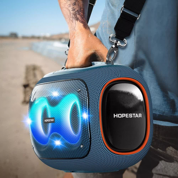 اسپیکر بلوتوثی میکروفون دار مدل PARTYBOX برند HOPESTAR