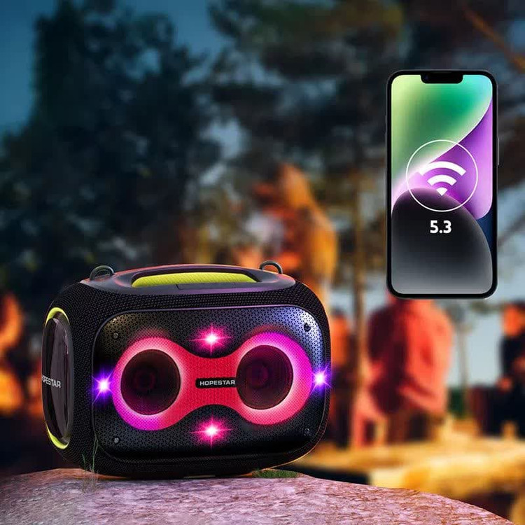 اسپیکر بلوتوثی میکروفون دار مدل PARTYBOX برند HOPESTAR