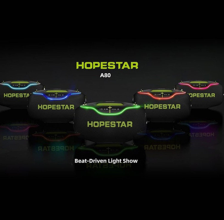 اسپیکر بلوتوثی میکروفون دار مدل A80 برند HOPESTAR