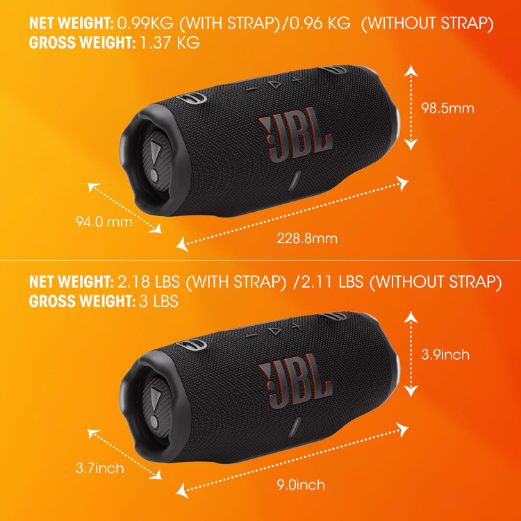 اسپیکر جی بی ال ( اصل) مدل CHARGE 6 برند JBL (by HARMAN) با ضمانت اصل بودن