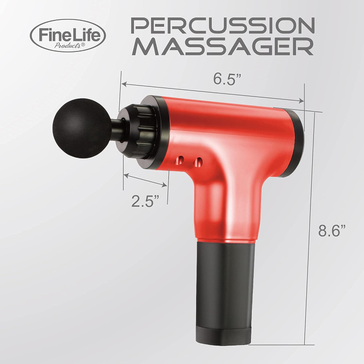 ماساژور ضربه ای حرفه ای ( دارای 4 سر مختلف ) مدل PERCUSSION MASSAGER برند Fine Life