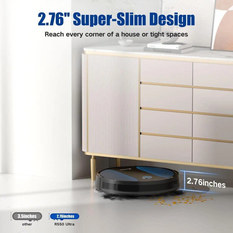 جارو روباتیک مدل R550 Ultra برند Coredy (مکش قوی 2200 پاسکال)