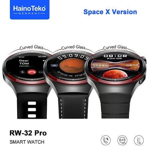 ساعت هوشمند AMOLED ضدآب مدل( Watch 4 pro Space X) RW-32PRO برند HAINOTEKO (با ضمانت اصل بودن کالا)