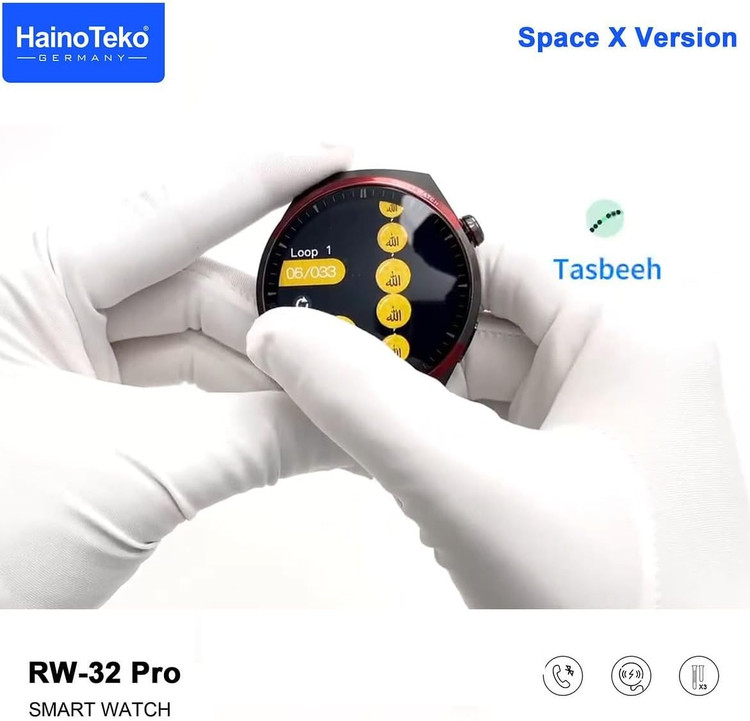 ساعت هوشمند AMOLED ضدآب مدل( Watch 4 pro Space X) RW-32PRO برند HAINOTEKO (با ضمانت اصل بودن کالا)