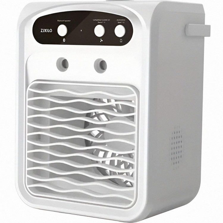 پنکه مه پاش شارژی اسپیکر دار مدل F08 برند Bluetooth audio humidifier f08