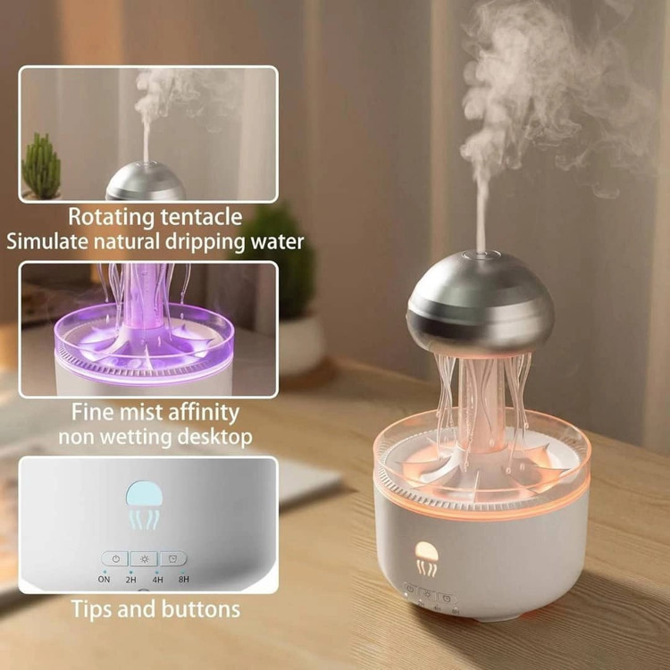 دستگاه بخور سرد عروس دریایی نسخه جدید مدل V73 برند Dynamic jellyfish Aromatherapy Machine