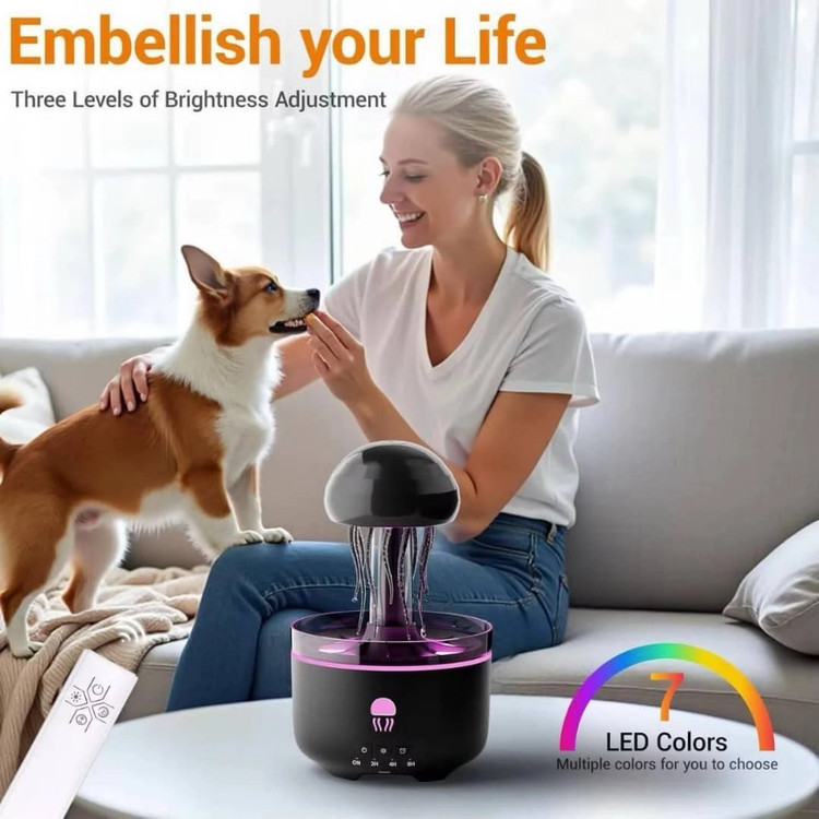 دستگاه بخور سرد عروس دریایی نسخه جدید مدل V73 برند Dynamic jellyfish Aromatherapy Machine