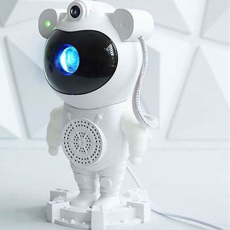 چراغ خواب پروژکتور کهکشانی فضانورد بلوتوث اسپیکردار مدل Galaxy projector night light