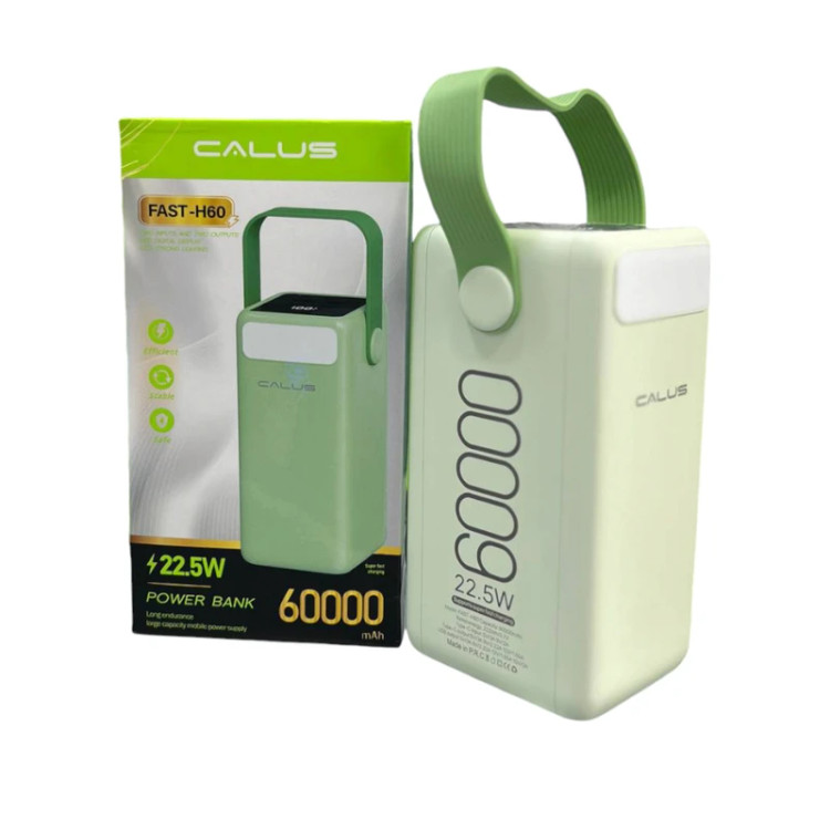 پاوربانک 60000 میلی آمپر سوپر فست 22.5 وات کالوس مدل FAST-H60 CALUS