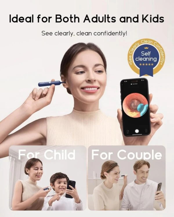 گوش پاک کن هوشمند دوربین دار مدل I35R برند bebird
