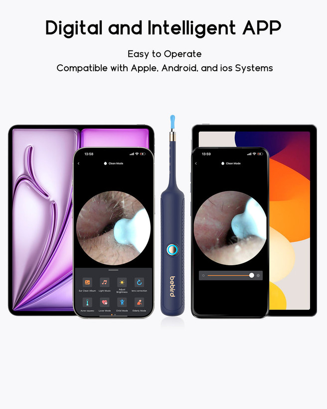 گوش پاک کن هوشمند دوربین دار مدل I35R برند bebird