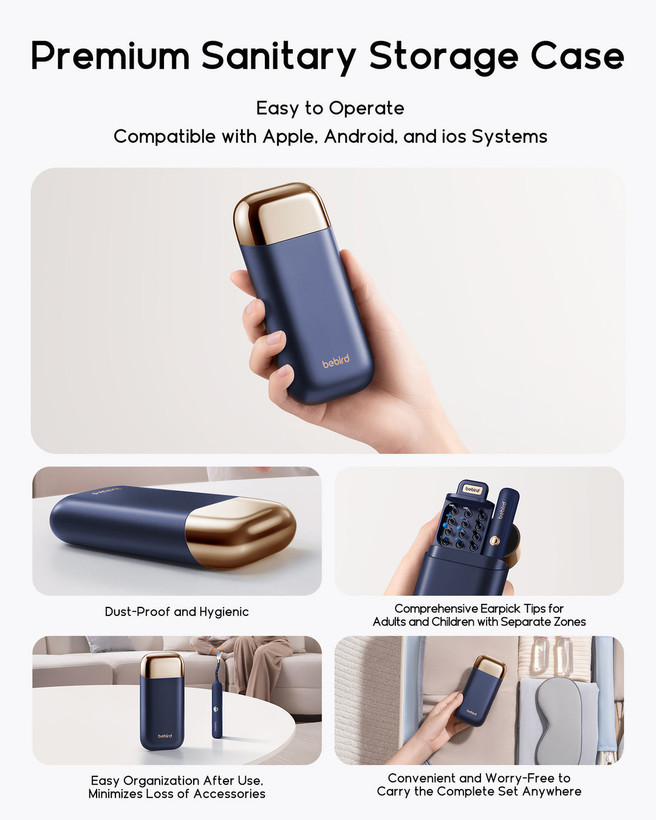 گوش پاک کن هوشمند دوربین دار مدل I35R برند bebird