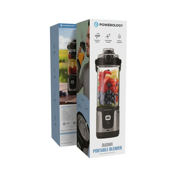 مخلوط کن قابل حمل 600 میلی لیتری دسته دار پاورولوژی Powerology Duomix pwpb27