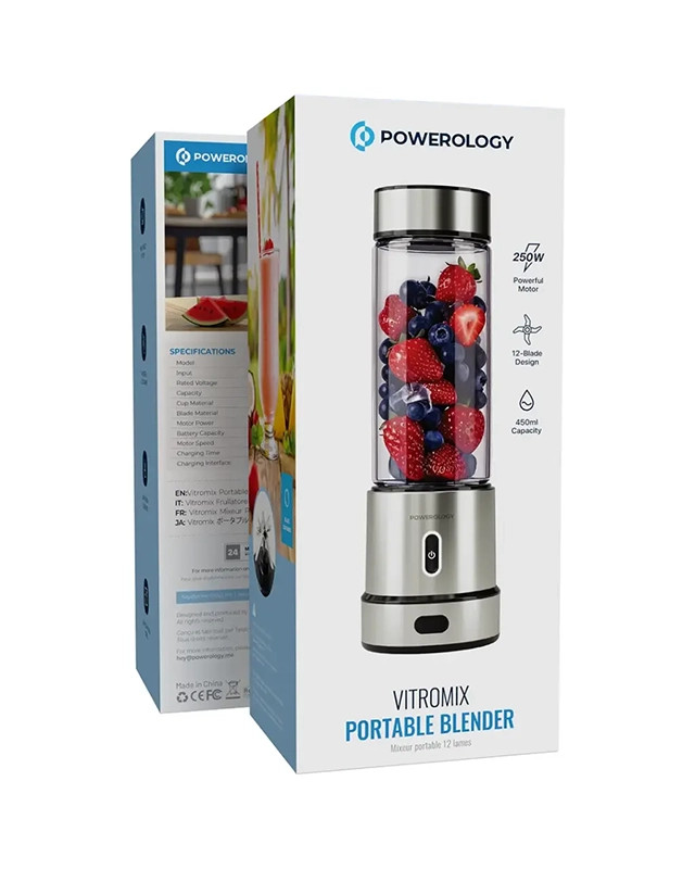 مخلوط کن قابل حمل 450 میلی لیتری پاورولوژی Powerology Vitromix Portable Blender