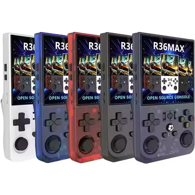 کنسول بازی دستی مدل R36Max با بیش از ۱۸۰۰۰ بازی و صفحه نمایش IPS