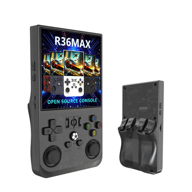 کنسول بازی دستی مدل R36Max با بیش از ۱۸۰۰۰ بازی و صفحه نمایش IPS
