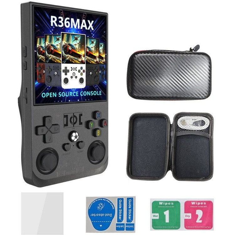 کنسول بازی دستی مدل R36Max با بیش از ۱۸۰۰۰ بازی و صفحه نمایش IPS