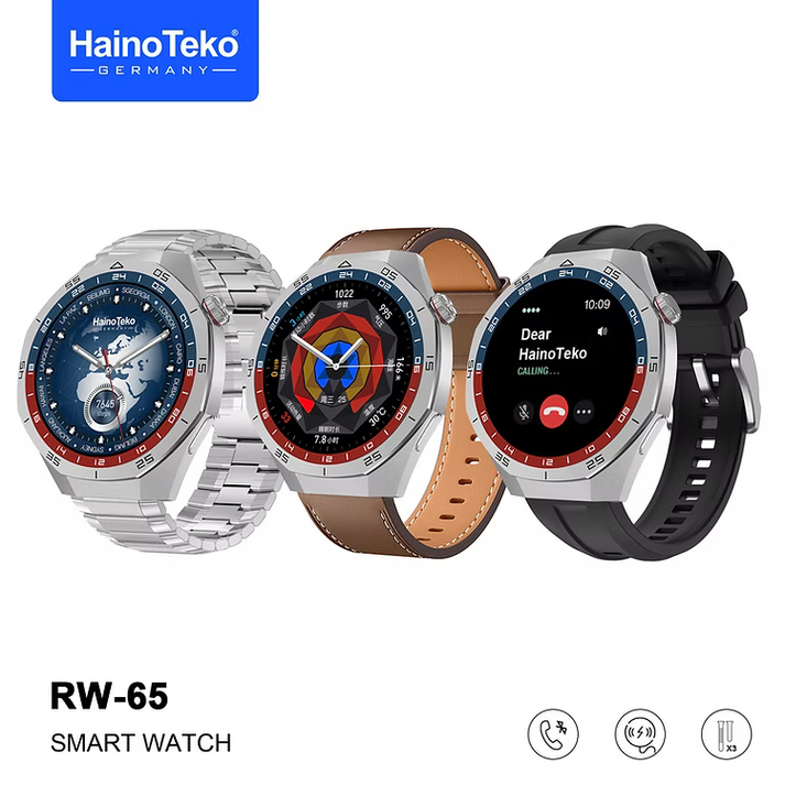 ساعت هوشمند هاینوتکو GT5 PRO مدل RW-65 دارای صفحه نمایش آمولد ا HainoTeko RW-65 Smart watch