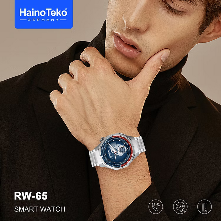 ساعت هوشمند هاینوتکو GT5 PRO مدل RW-65 دارای صفحه نمایش آمولد ا HainoTeko RW-65 Smart watch