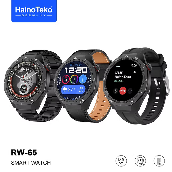 ساعت هوشمند هاینوتکو GT5 PRO مدل RW-65 دارای صفحه نمایش آمولد ا HainoTeko RW-65 Smart watch