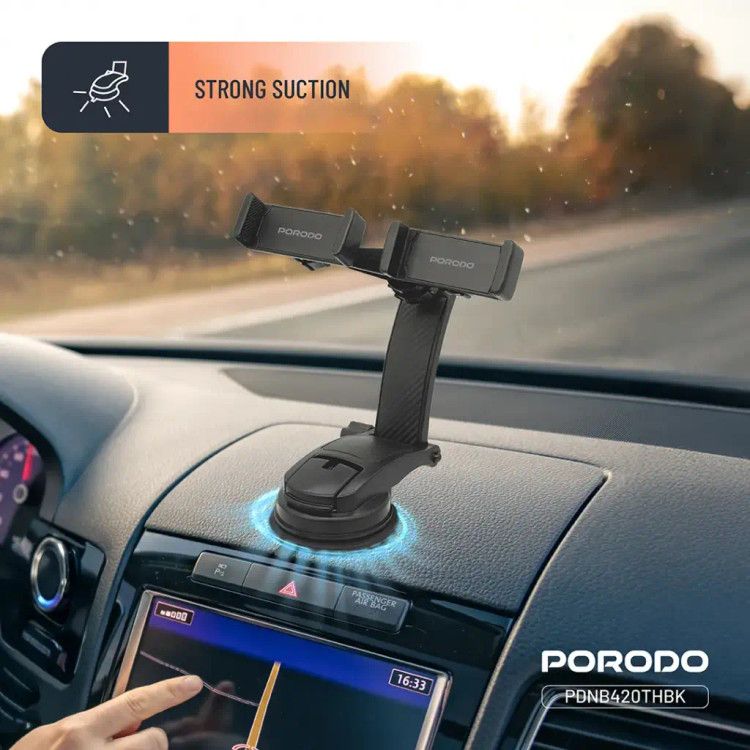 پایه نگهدارنده موبایل خودرو 360درجه پرودو مدل PDNB420THBK