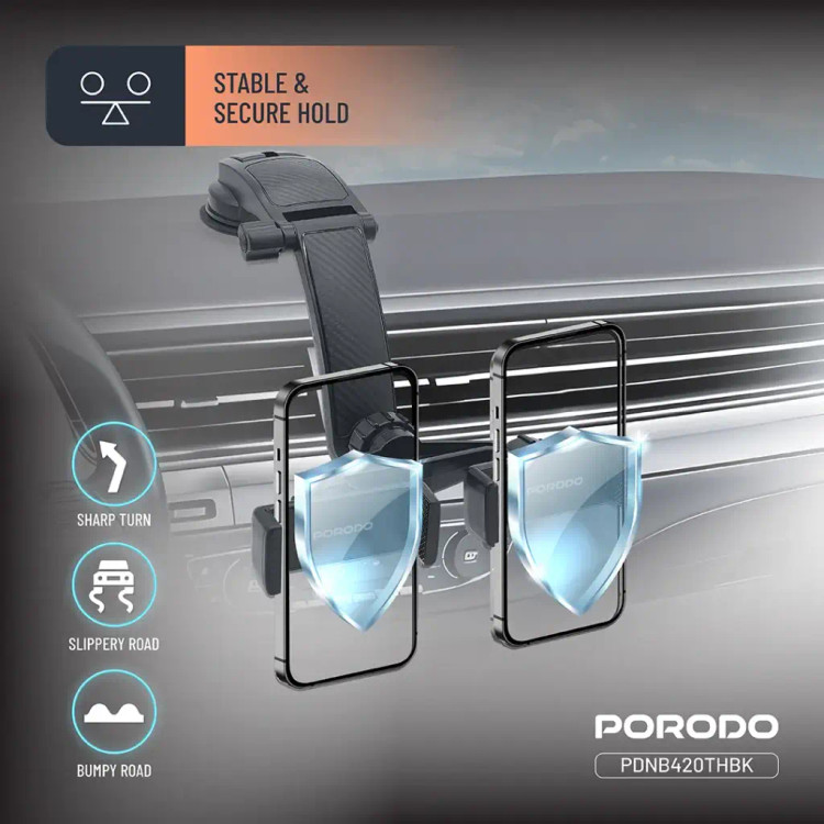 پایه نگهدارنده موبایل خودرو 360درجه پرودو مدل PDNB420THBK