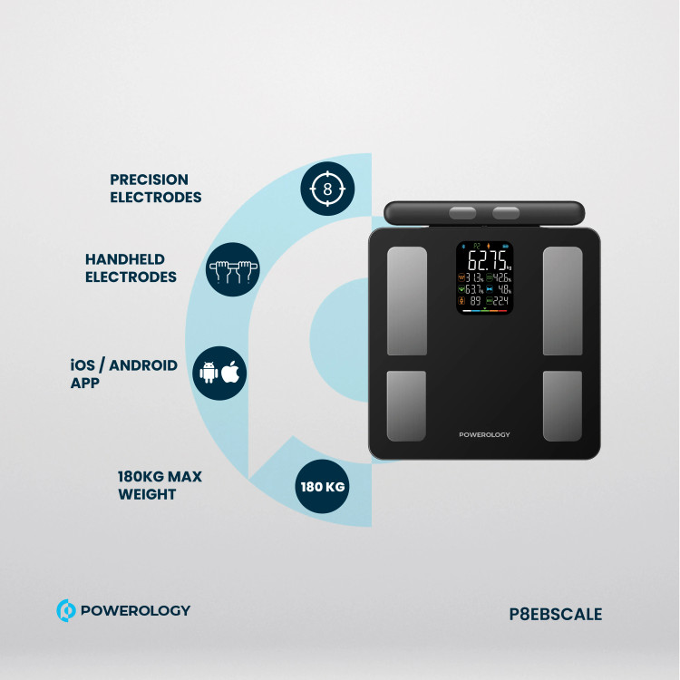 ترازوی هوشمند پاورولوژی مدل POWEROLOGY P8EBSCALE