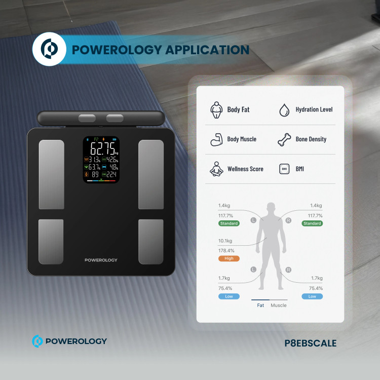 ترازوی هوشمند پاورولوژی مدل POWEROLOGY P8EBSCALE