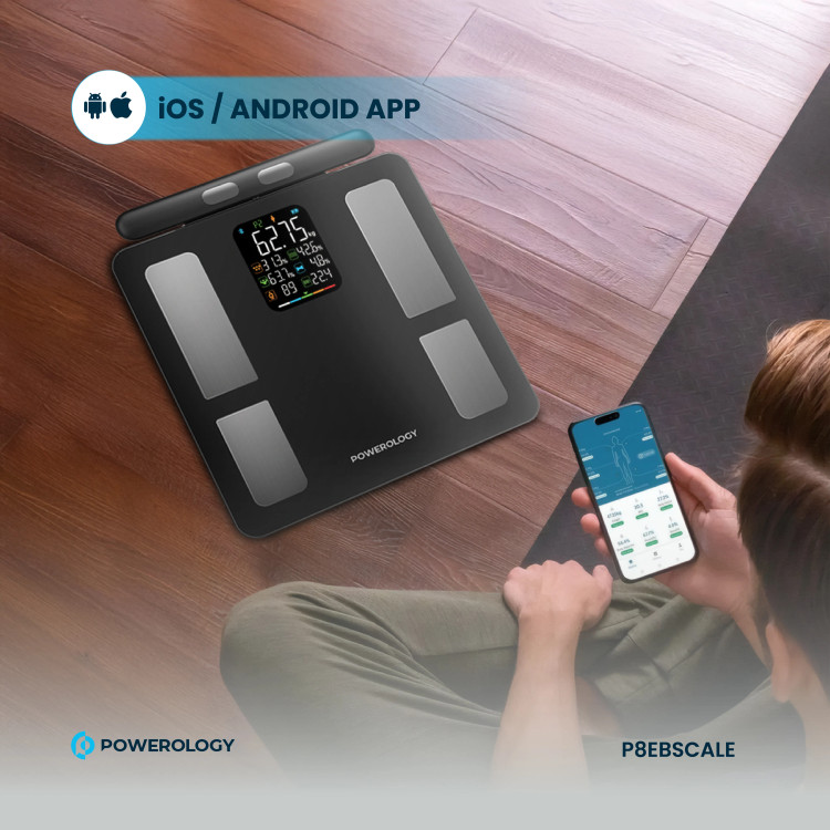ترازوی هوشمند پاورولوژی مدل POWEROLOGY P8EBSCALE