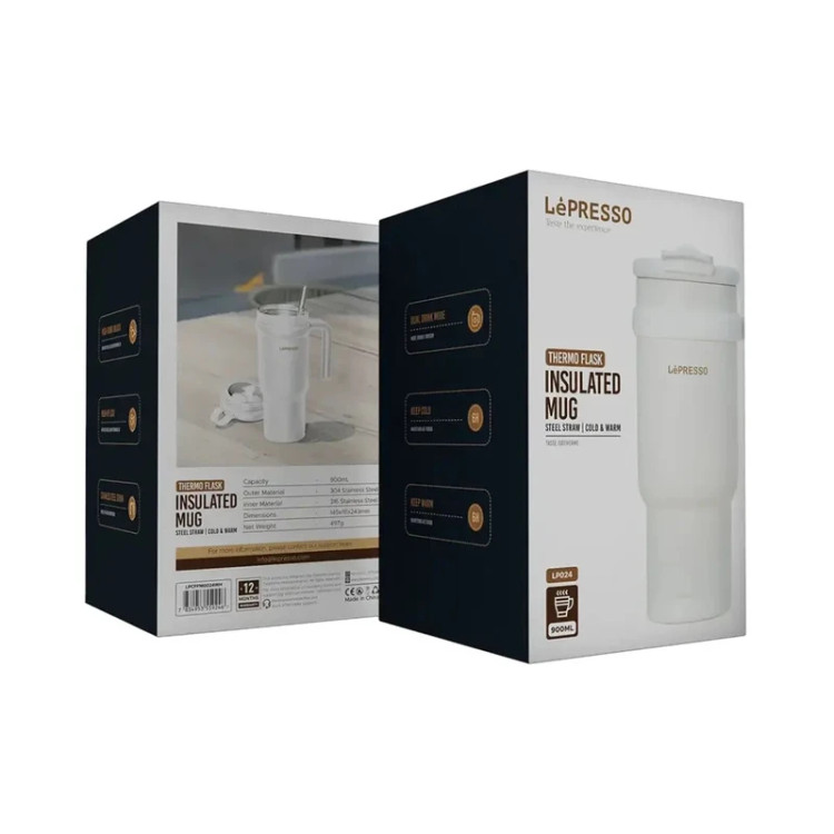 ماگ دو جداره لپرسو مدل Lepresso Thermo Flask Insulated Mug با ظرفیت ۹۰۰ میلیلیتر