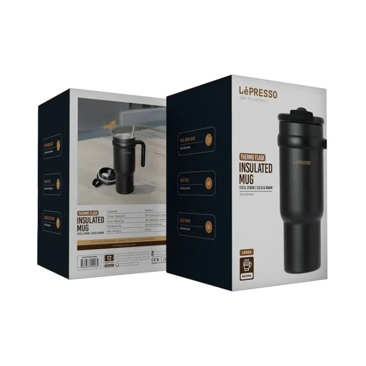 ماگ دو جداره لپرسو مدل Lepresso Thermo Flask Insulated Mug با ظرفیت ۹۰۰ میلیلیتر