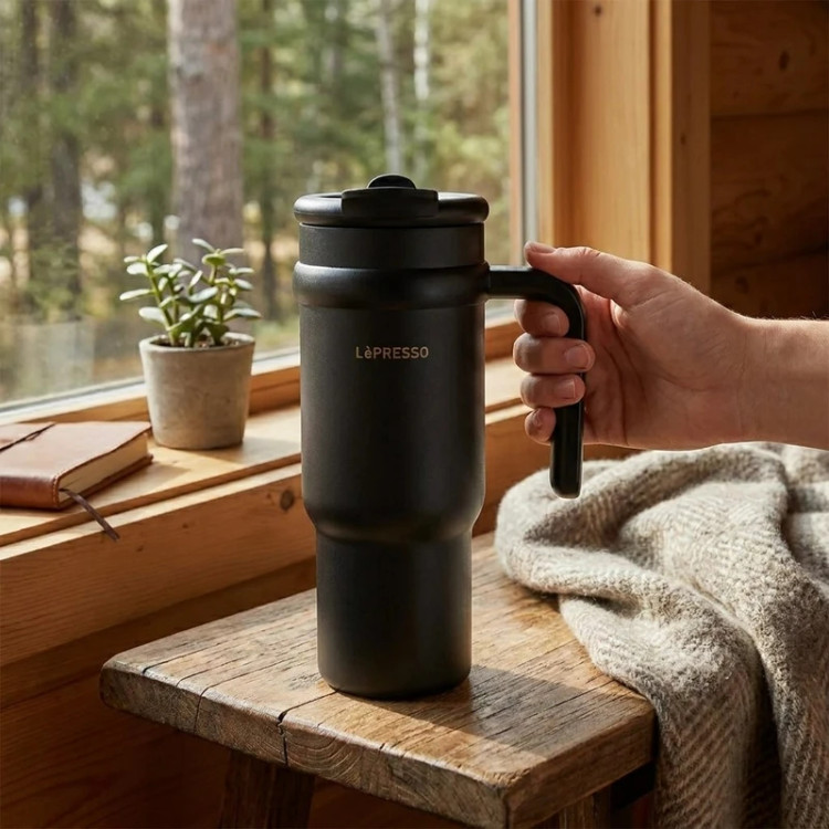 ماگ دو جداره لپرسو مدل Lepresso Thermo Flask Insulated Mug با ظرفیت ۹۰۰ میلیلیتر