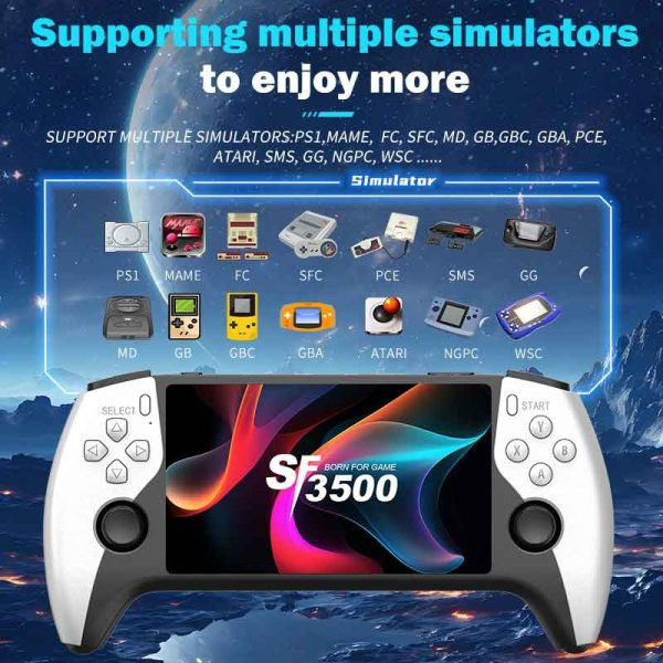 کنسول بازی دستیSF350۰Pro با ۲ دسته بیسیم و حافظه ۲ گیگابایت