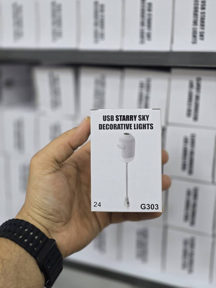 چراغ خواب و پروژکتور کهکشانی USB دار ۲۴ دیسک مدل G303