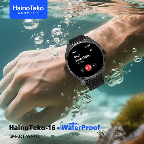 ساعت هوشمند سوپر اسلیم هاینوتکو مدل HainoTeko-16 فوق باریک ضدآب با قابلیت تماس بلوتوثی و باتری 7 روزه