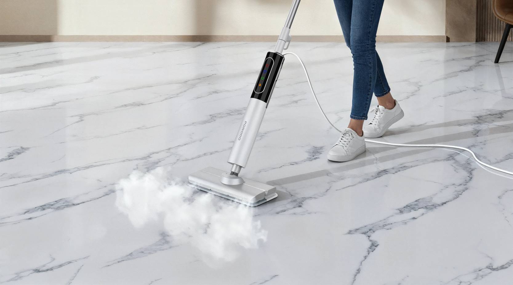 تیشور بخارشور پرودو مدل RapidSteam با کنترل لمسی، توان 1200 وات و مخزن آب 350 میلیلیتری(PDLFSTD21BK)