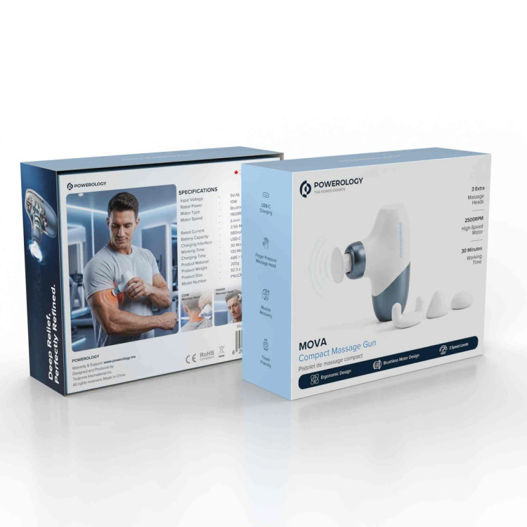 ماساژور تفنگی مینی پاورولوژی Mova مدل PWJCM5VBLWH